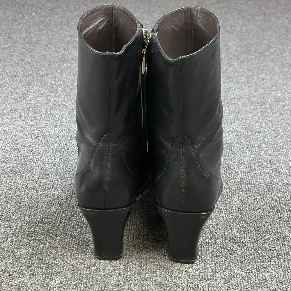Cole Haan Country Black Leather Heeled Ankle Boots Women's Size 8 B Made Brazil - Picture 7 of 12